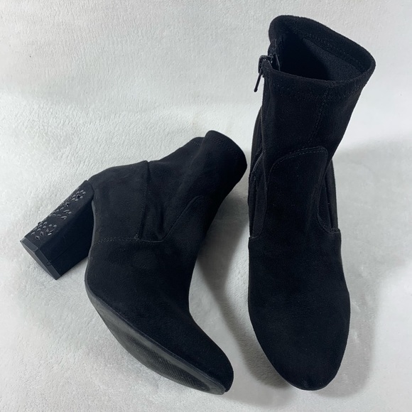 Steve Madden Aubree Ankle Boots Black Sz 7.5M - Picture 2 of 12